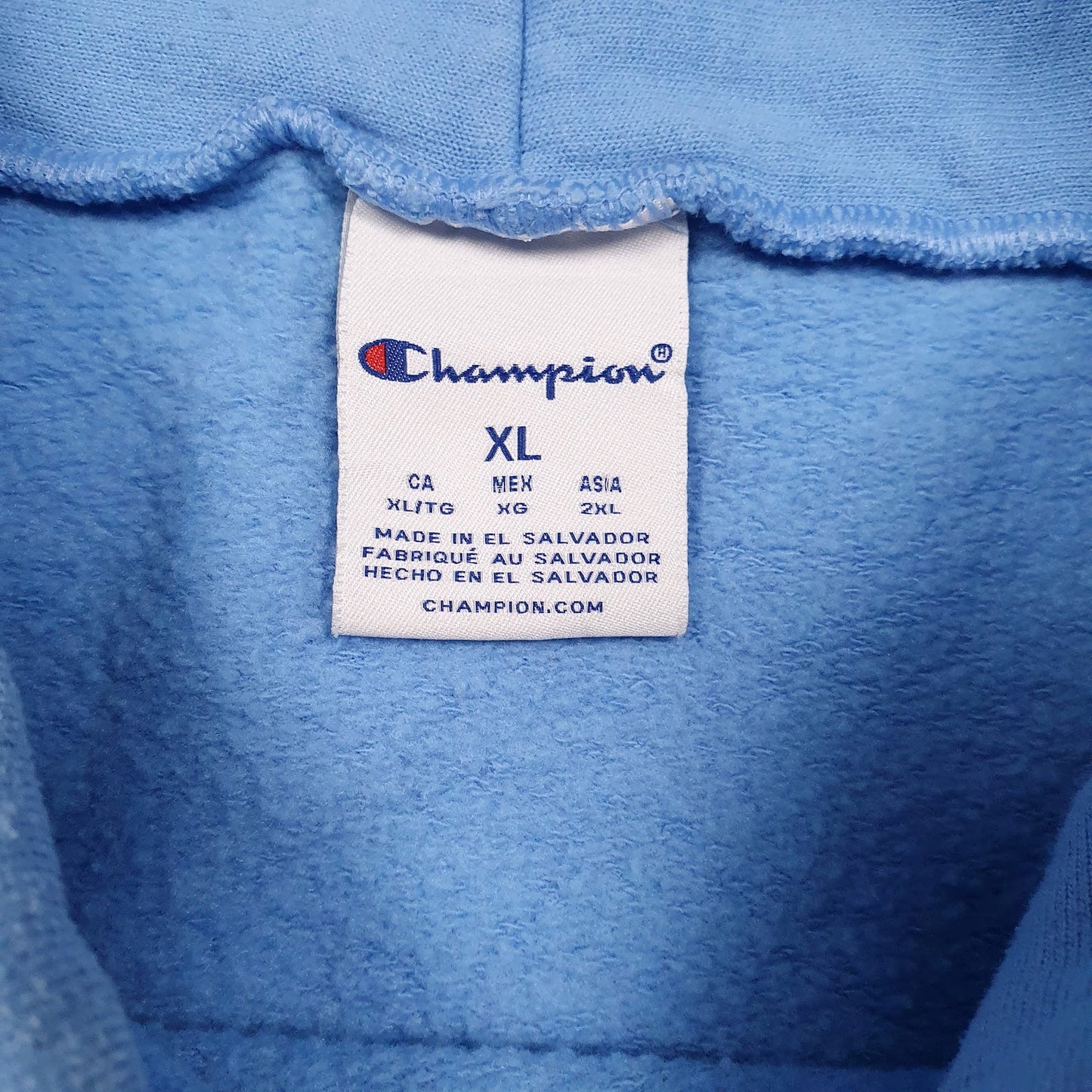 Womens Blue Champion  Hoodie Jumper