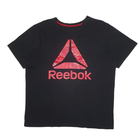 Mens Black Reebok  Short Sleeve T Shirt