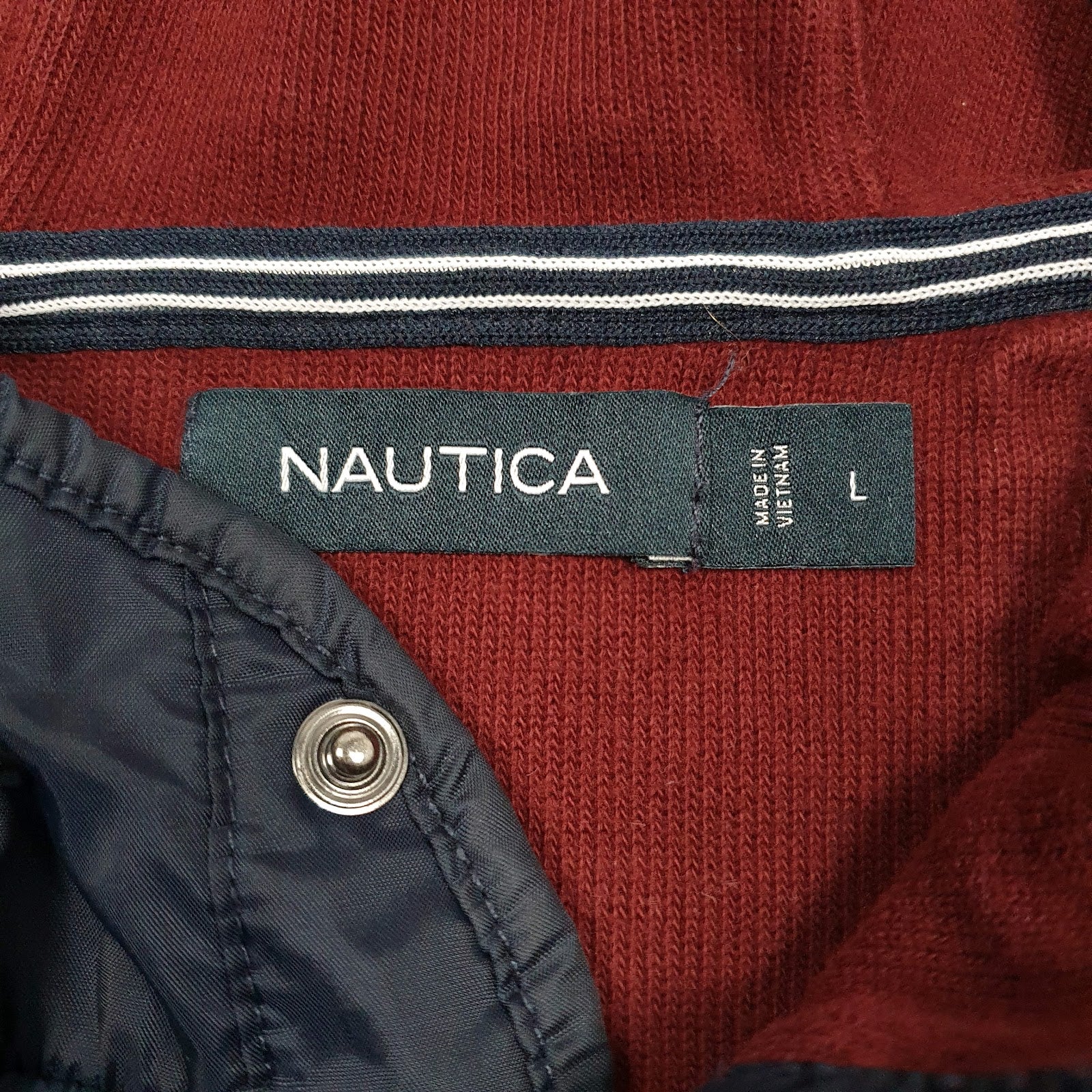 Mens Red Nautica  Hoodie Jumper