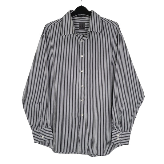Mens Grey Calvin Klein  Long Sleeve Shirt