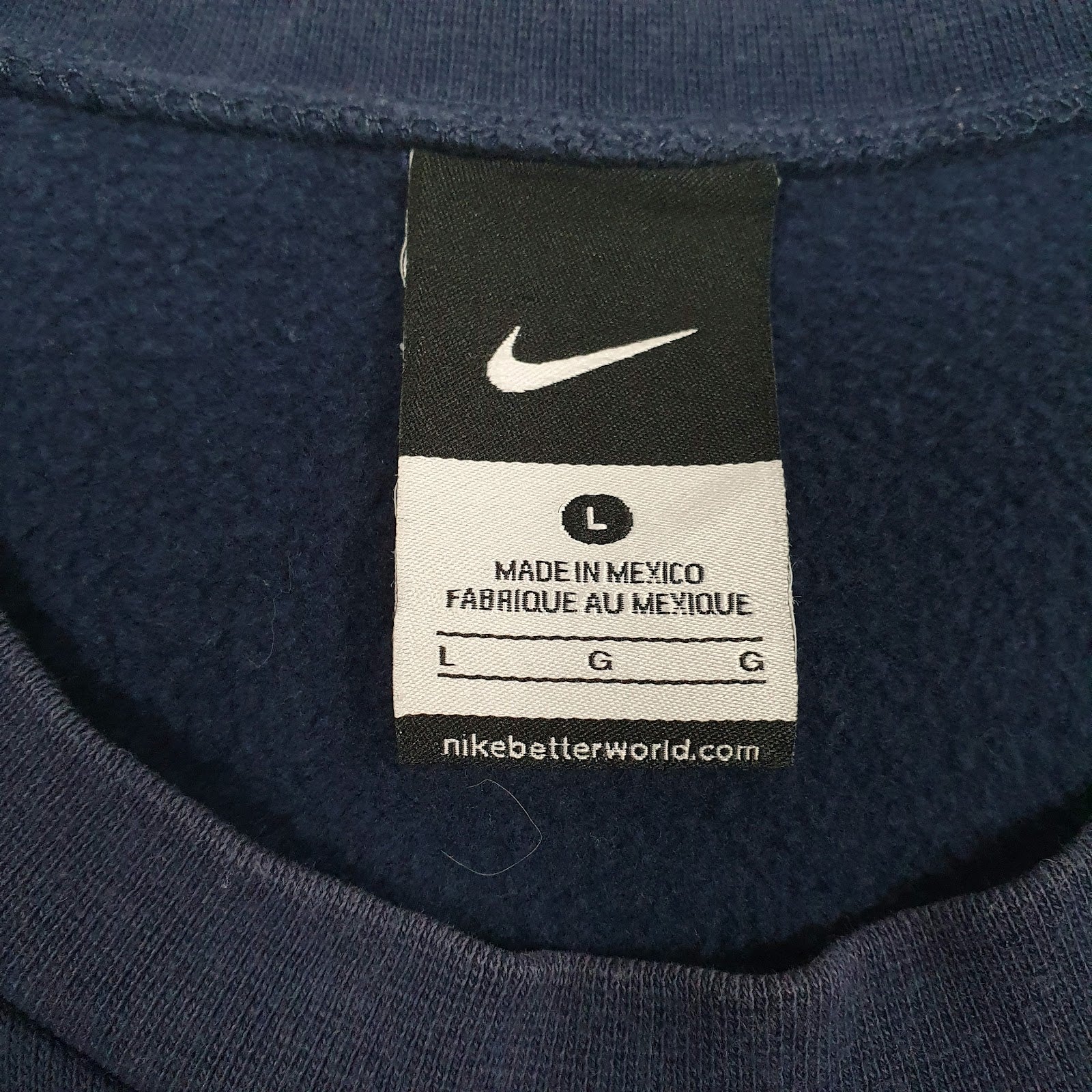 Mens Navy Nike  Crewneck Jumper