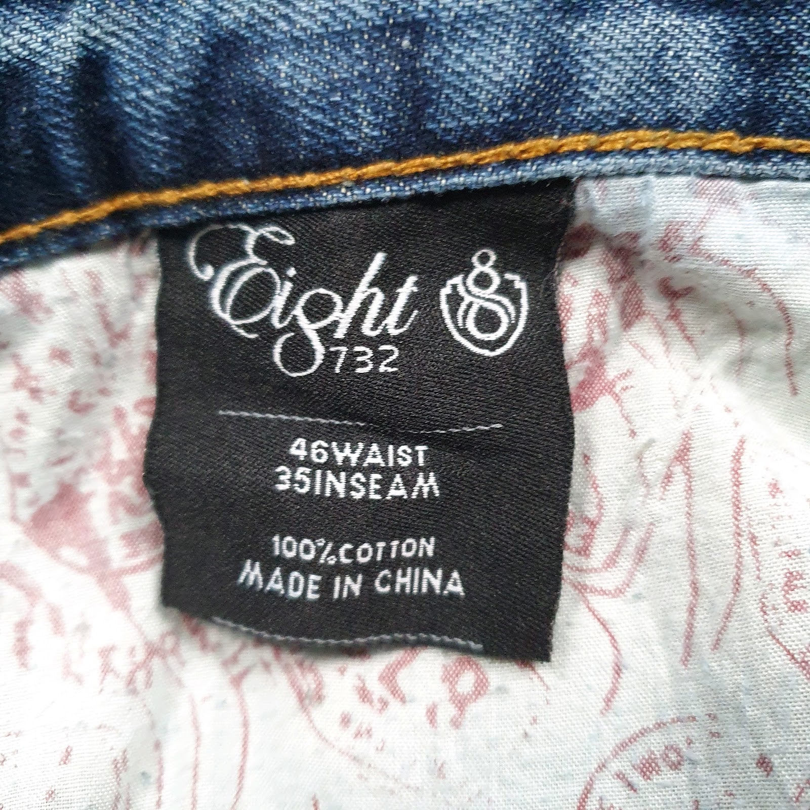 Mens Blue Eight 732 Y2K Native American  Jeans