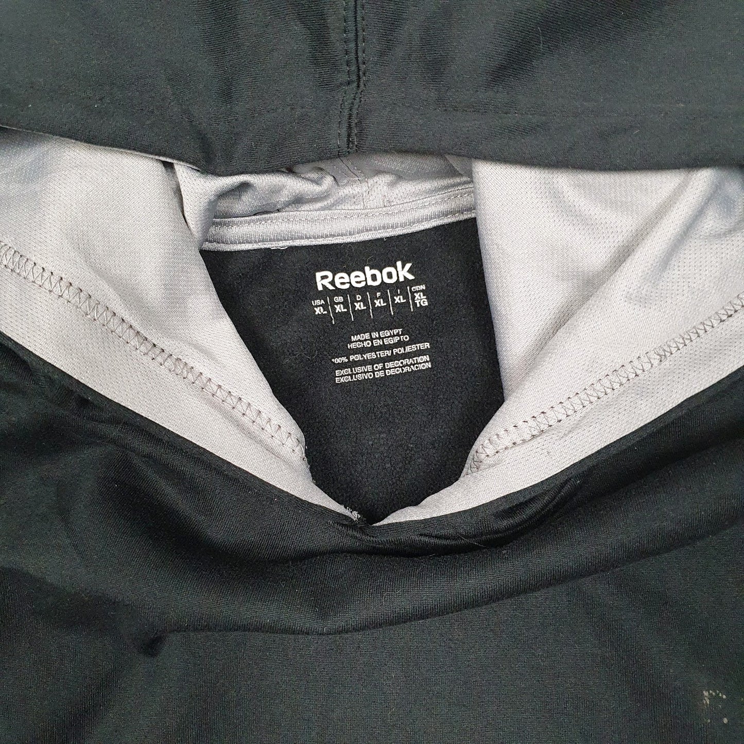 Mens Black Reebok  Hoodie Jumper
