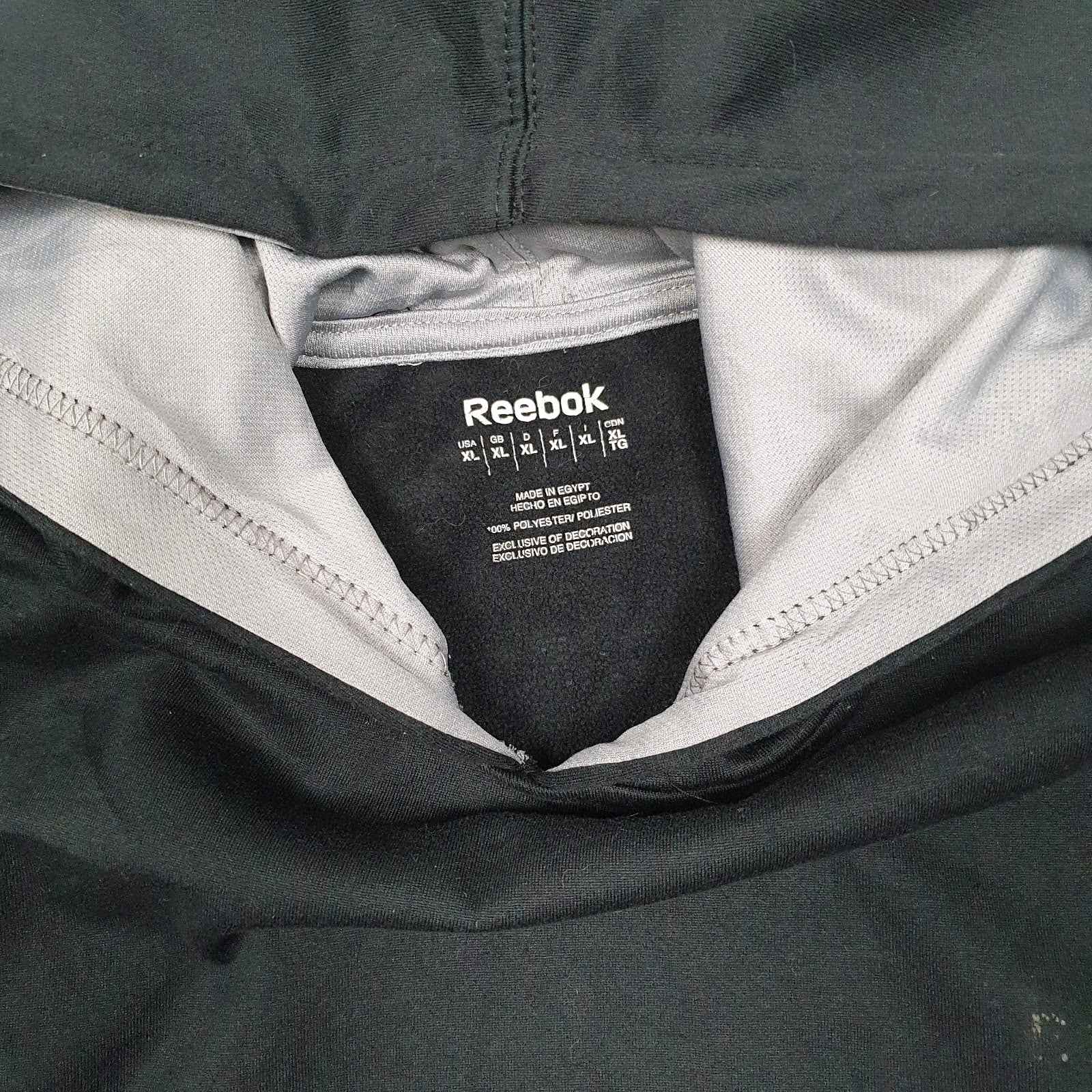 Mens Black Reebok  Hoodie Jumper