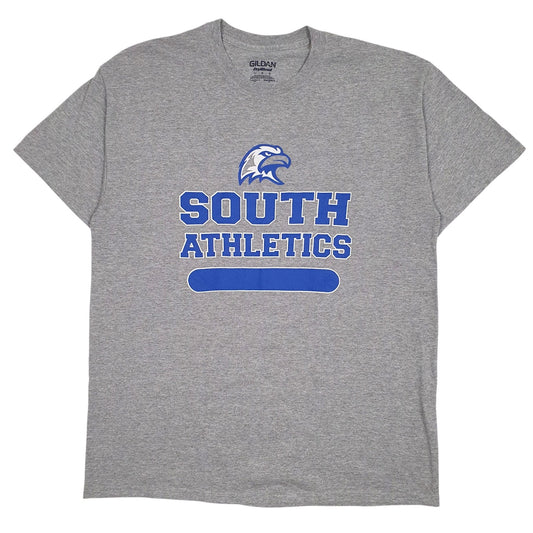 Mens Grey Gildan South Athletics Short Sleeve T Shirt