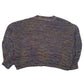 Womens Blue Unbranded Knit Baggy V Neck Jumper