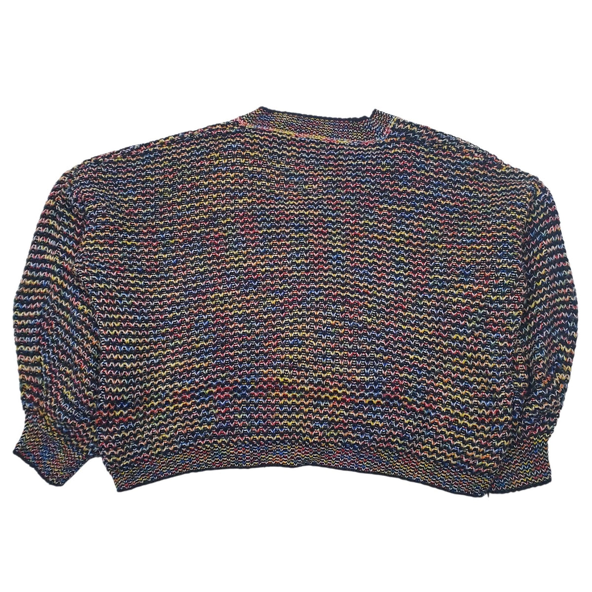 Womens Blue Unbranded Knit Baggy V Neck Jumper