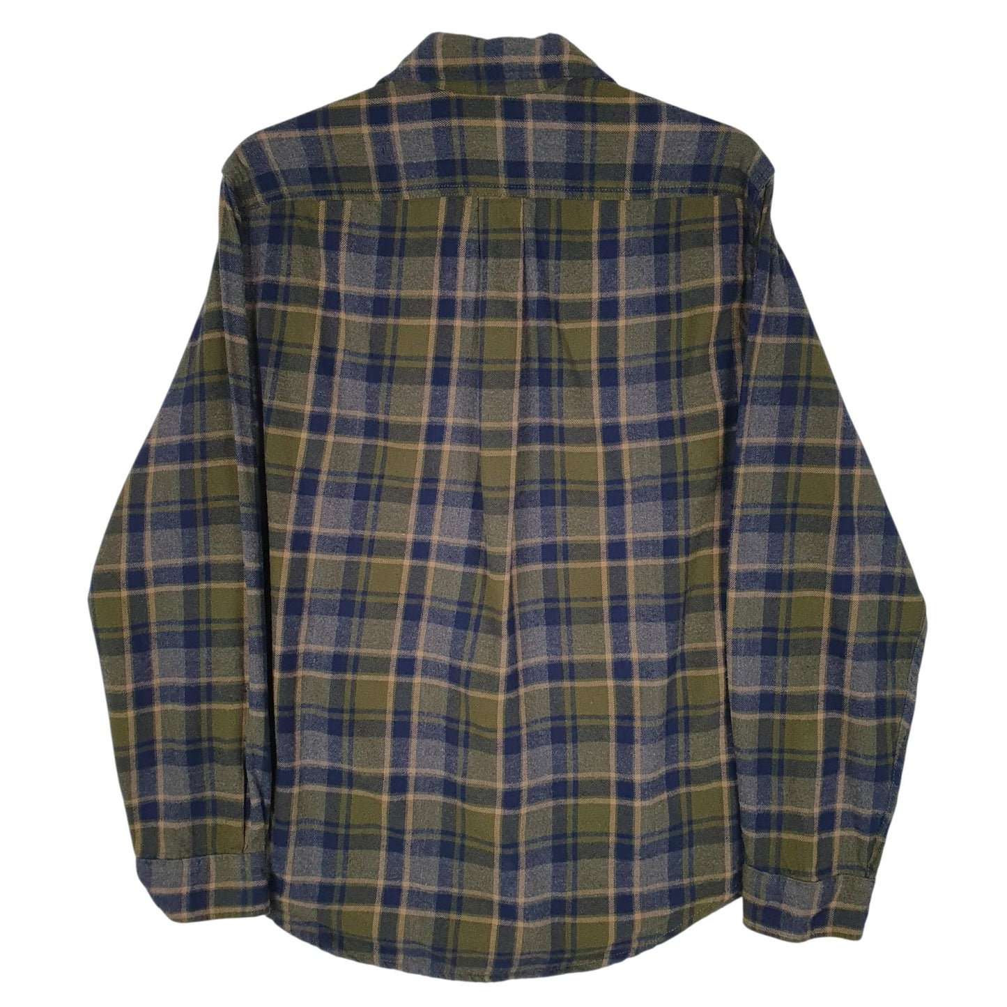 Mens Green Eddie Bauer Flannel  Shirt