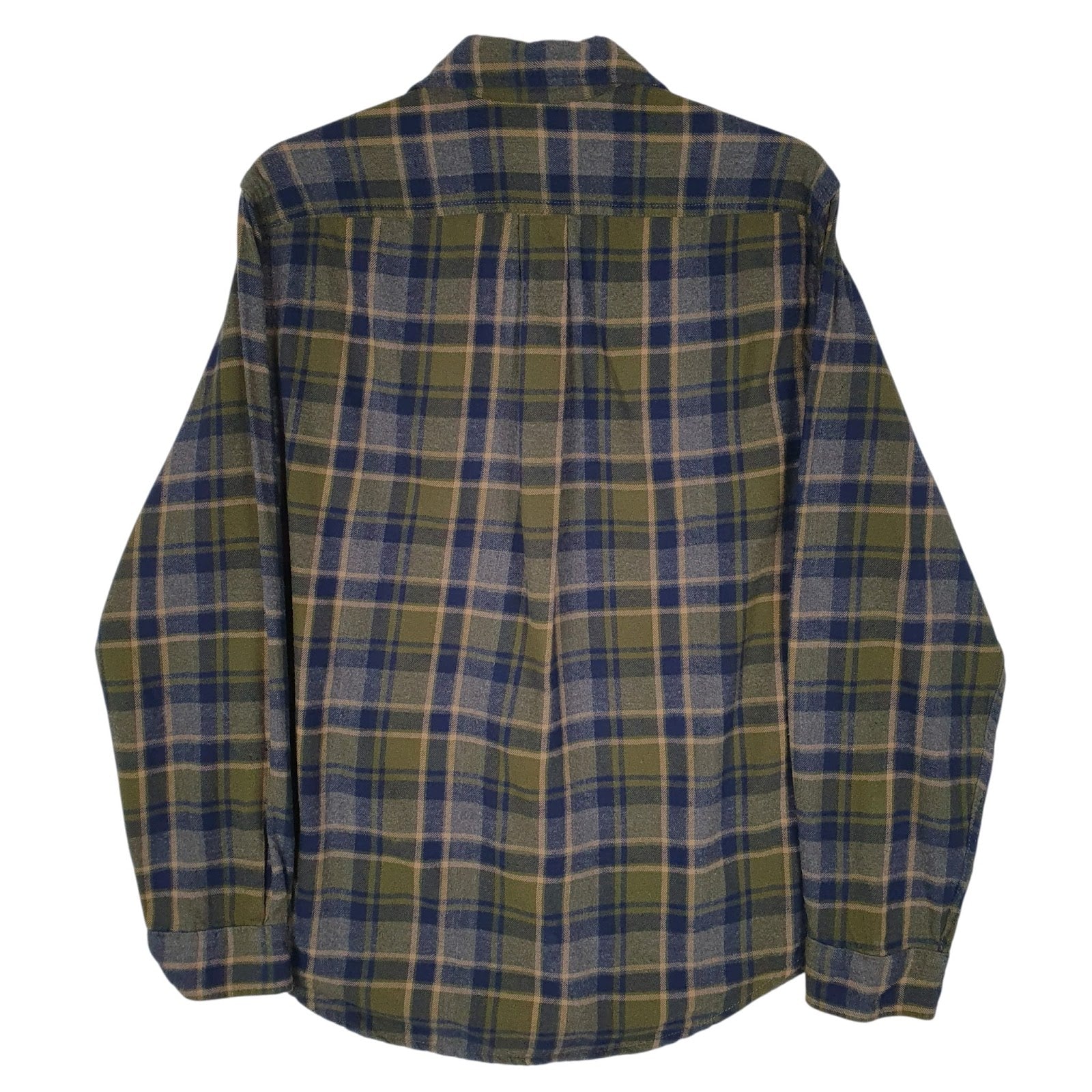 Mens Green Eddie Bauer Flannel  Shirt