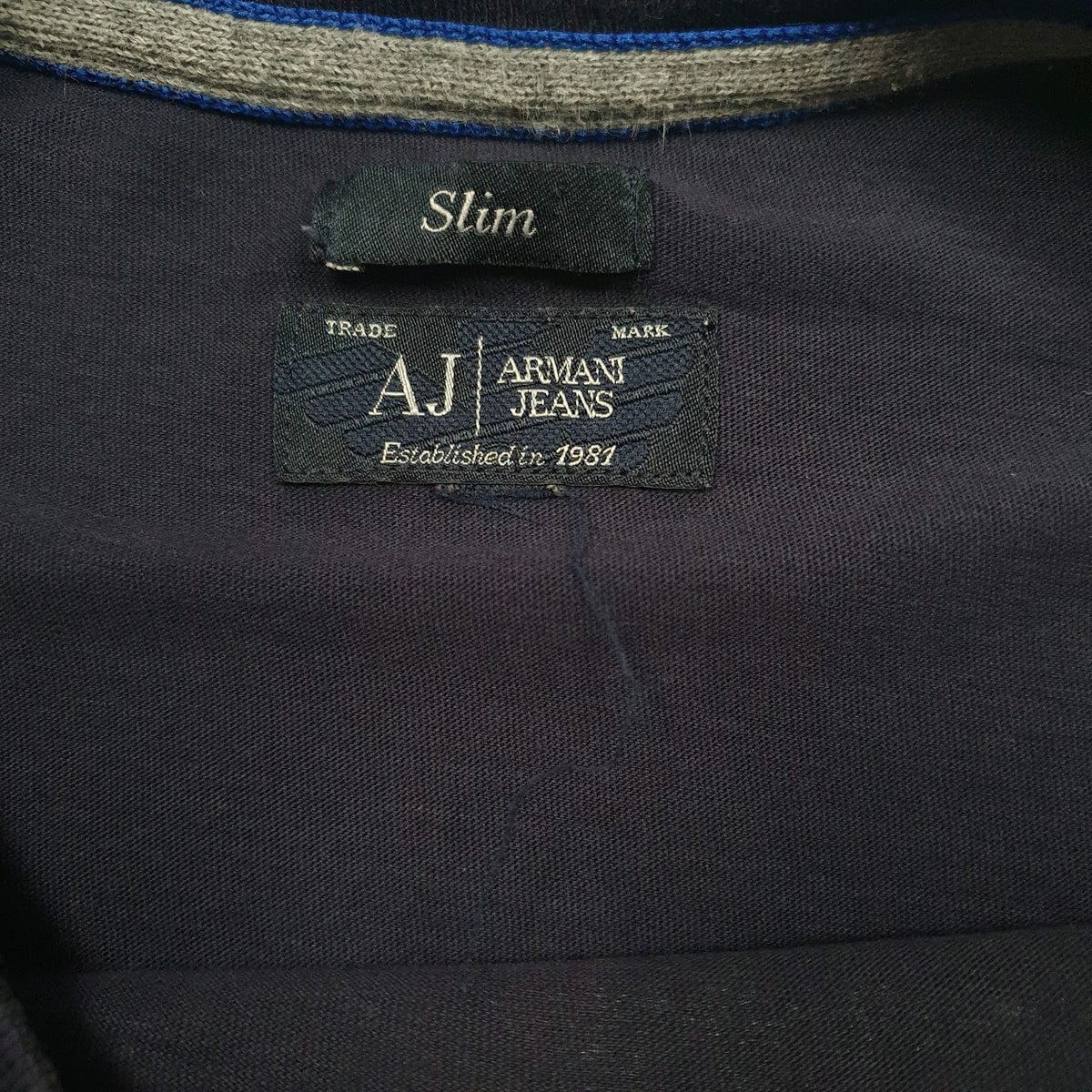 Mens Navy Armani   T Shirt