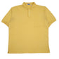 Mens Yellow Fila Vintage Short Sleeve Polo Shirt