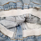 Womens Blue Levis Distressed  Shorts
