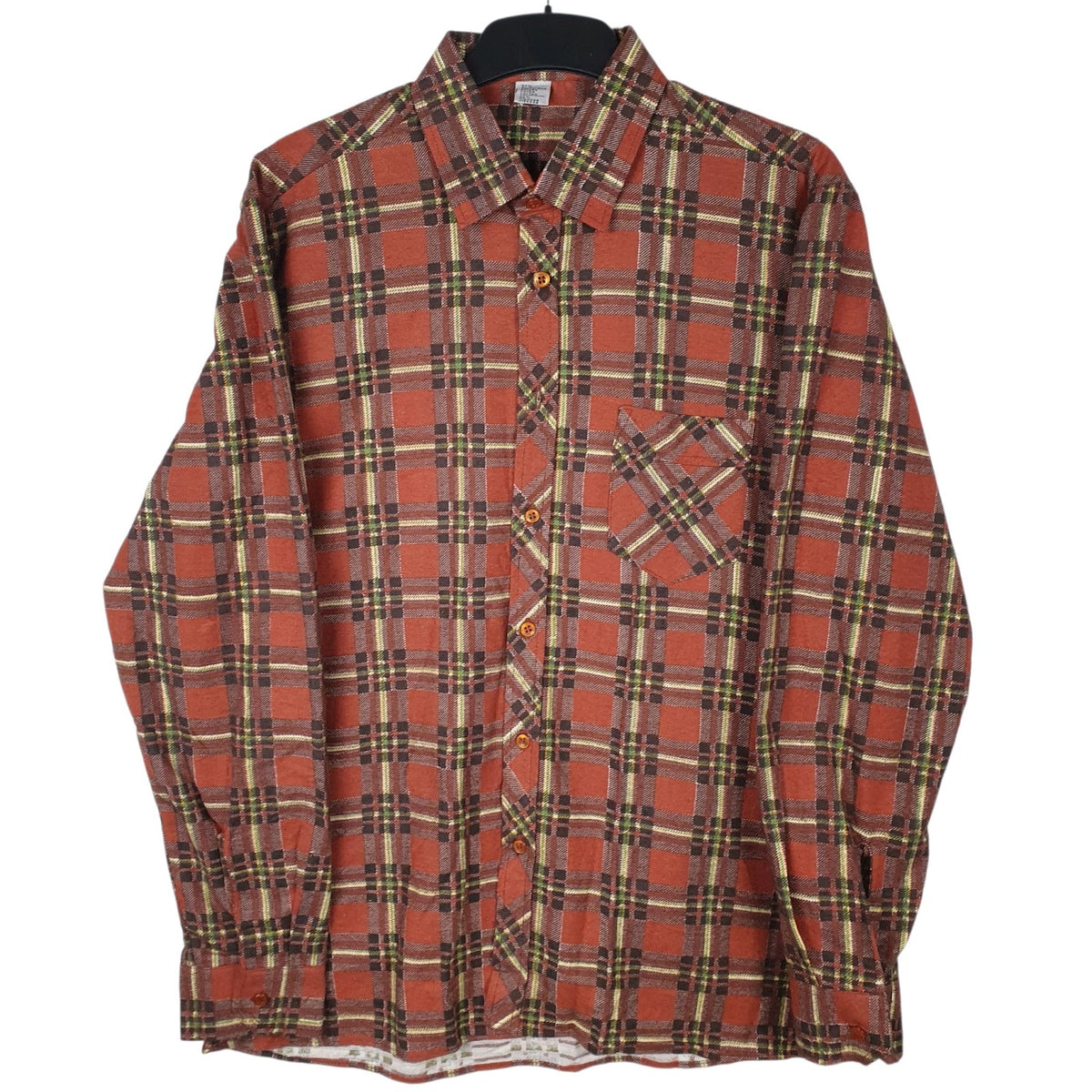 Mens Red Unbranded Vintage Long Sleeve Shirt