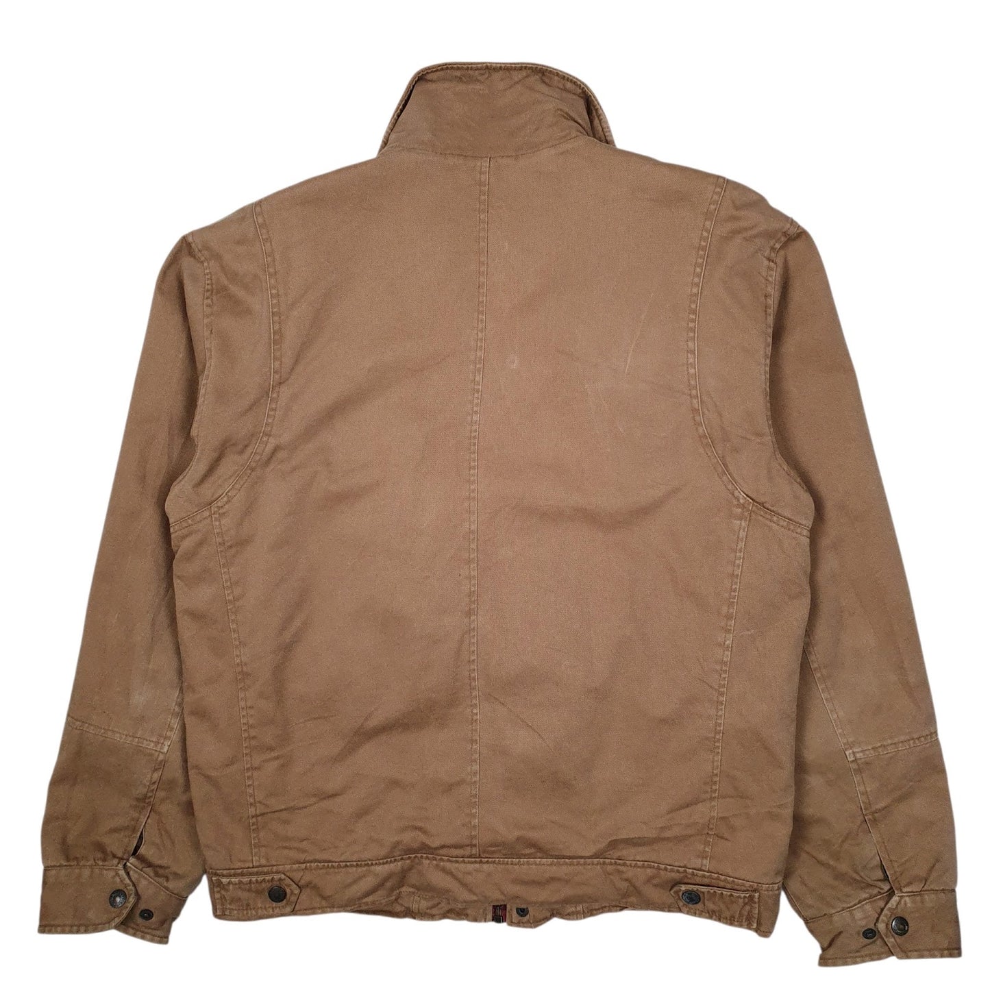 Mens Beige Levis Padded Windbreaker Hoodie Coat
