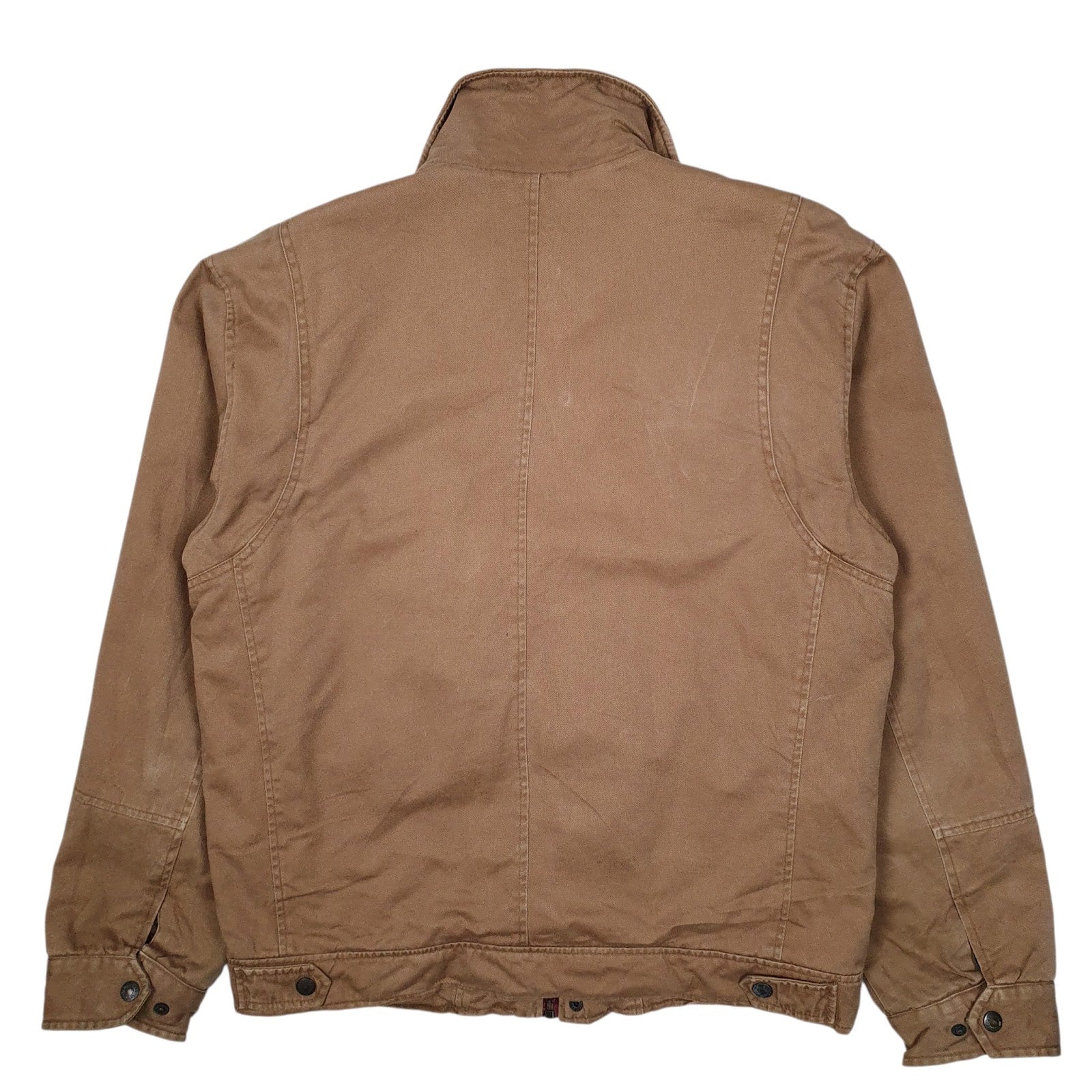 Mens Beige Levis Padded Windbreaker Hoodie Coat