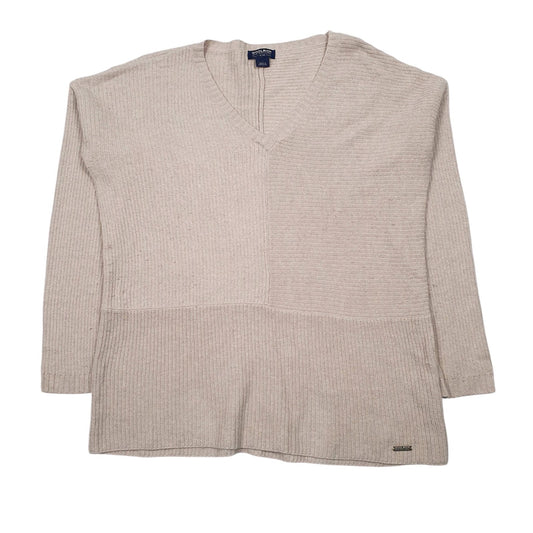 Womens Beige Woolrich  V Neck Jumper