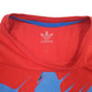 Mens Red Adidas Spellout  T Shirt