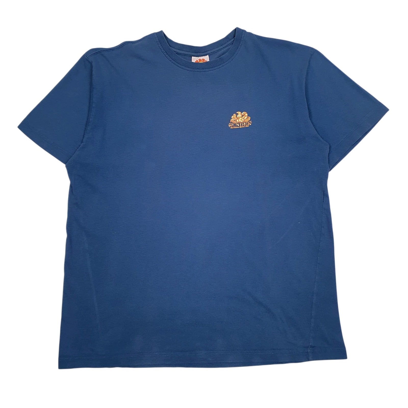 Mens Blue Sundek  Short Sleeve T Shirt