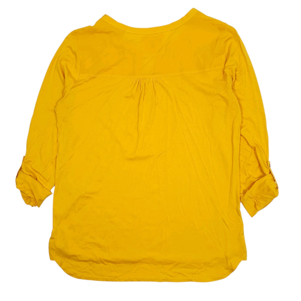 Womens Yellow Tu Henley  T Shirt
