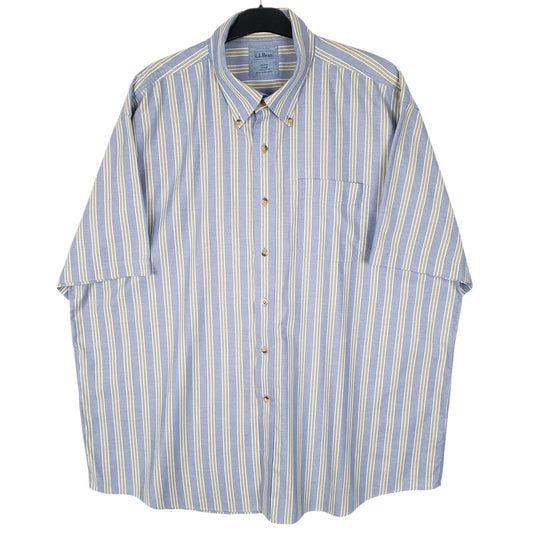 Mens Blue L.L.Bean  Short Sleeve Shirt