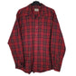 Mens Red L.L.Bean Flannel Long Sleeve Shirt