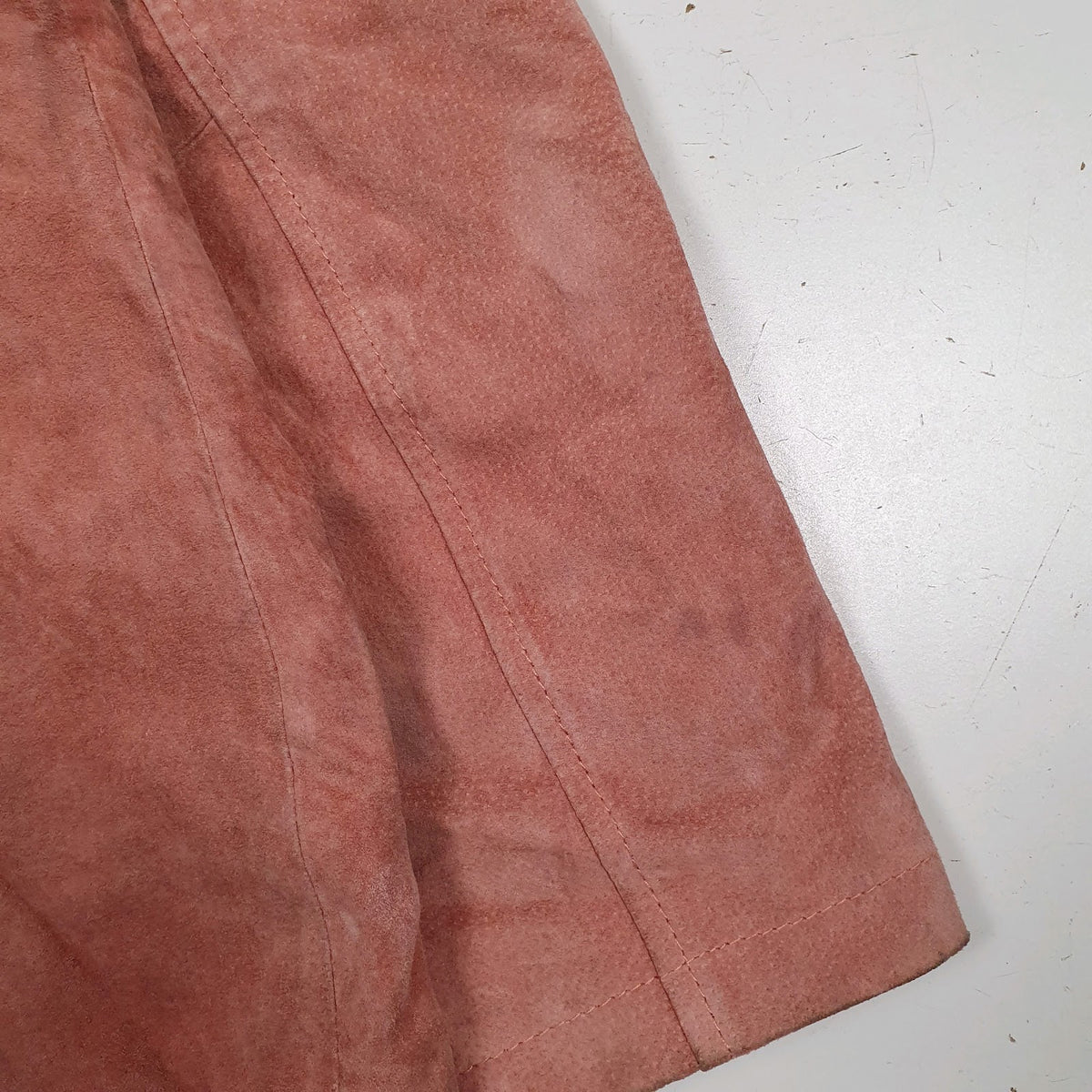 Womens Pink 4/5/6 Fashion Concept Suede Bomber  Coat