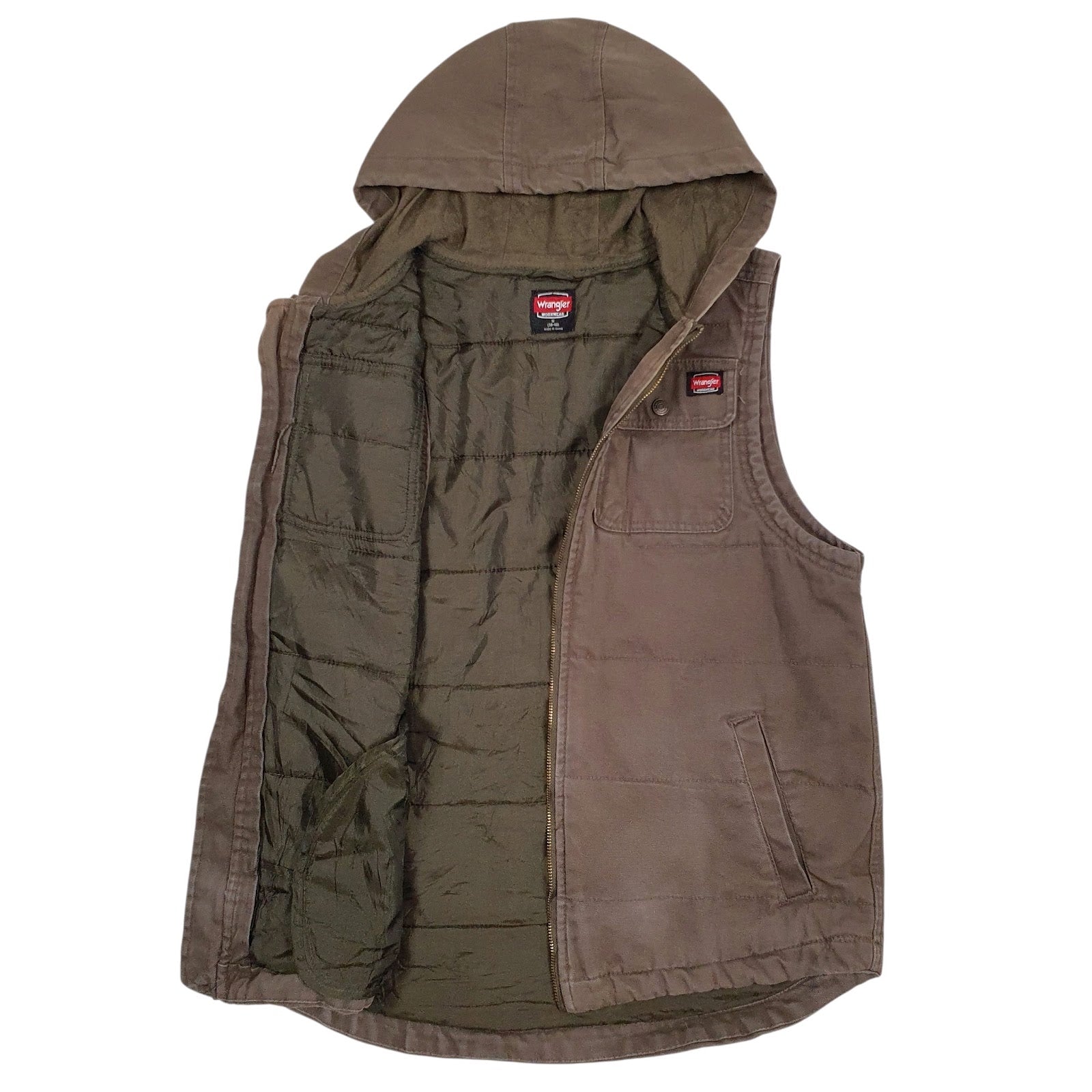 Mens Green Wrangler Workwear  Coat