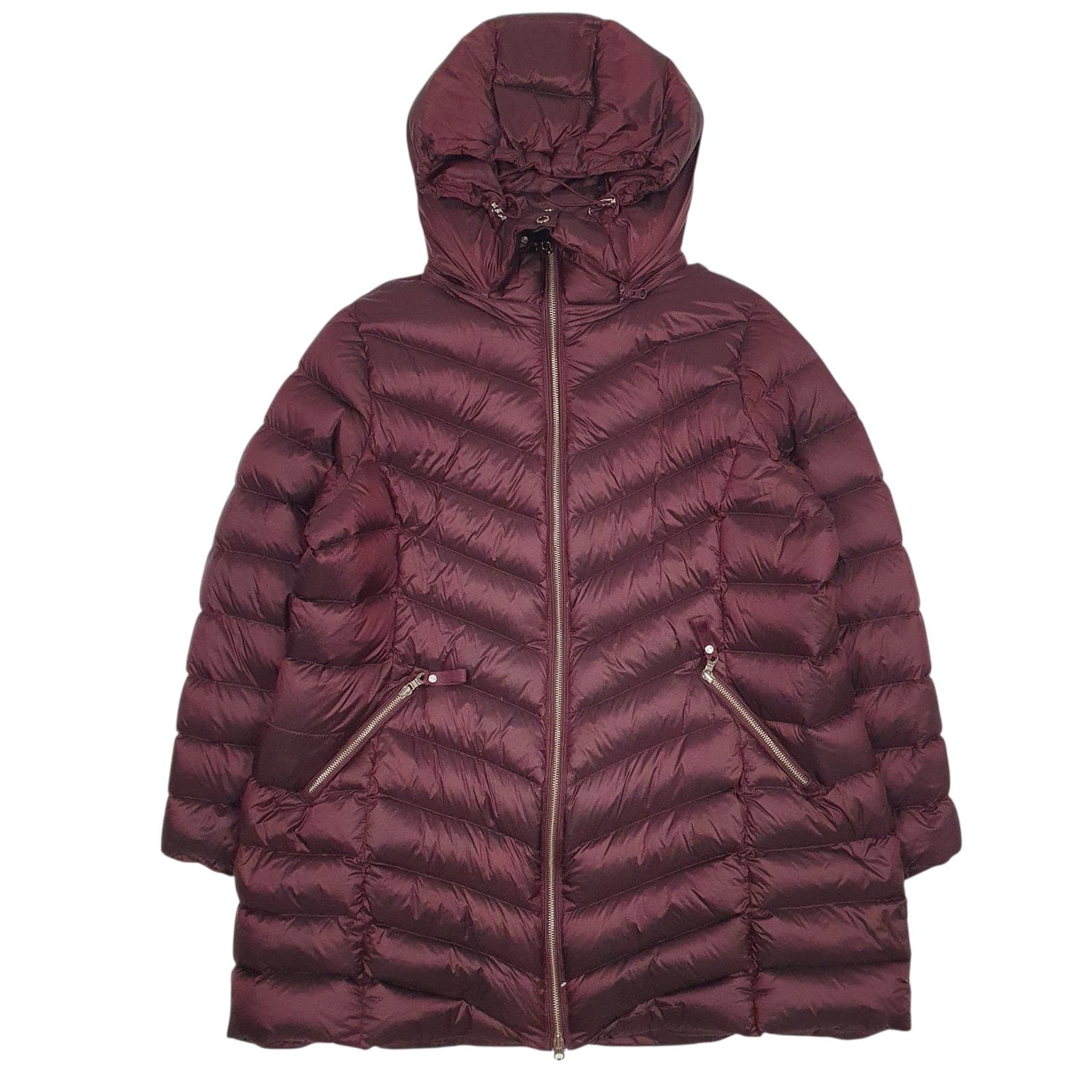 Womens Burgundy M&S Per Una  Coat