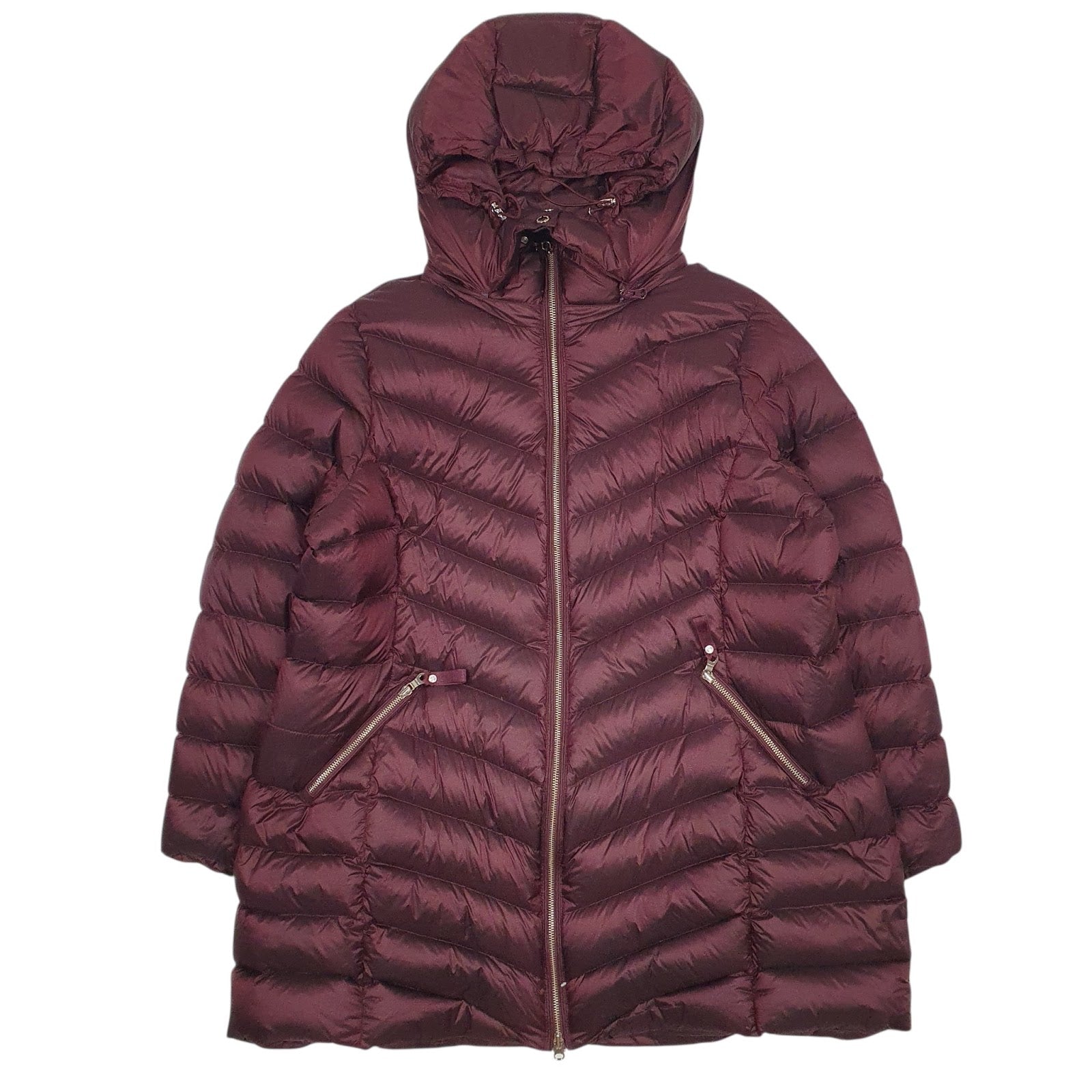 Womens Burgundy M&S Per Una  Coat