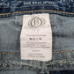 Mens Blue Bootlegger Distressed  Shorts