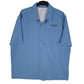 Mens Blue Eddie Bauer Hiking Short Sleeve Shirt