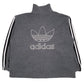 Womens Grey Adidas  Full Zip Jumper