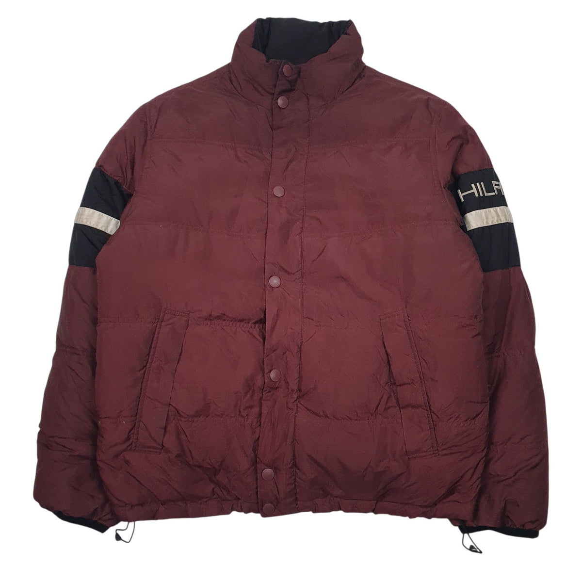 Mens Burgundy Tommy Hilfiger Reversible  Coat
