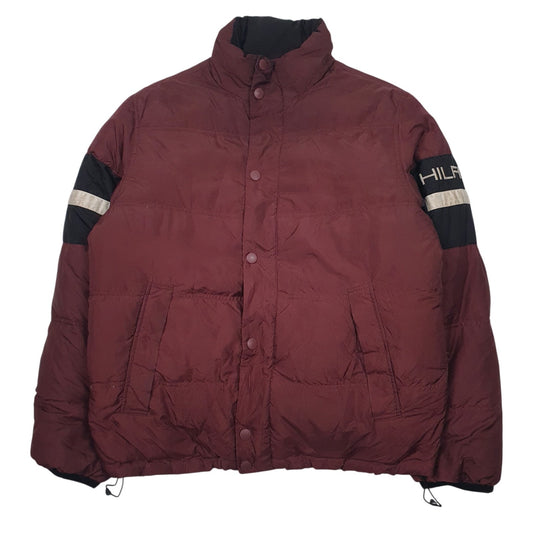 Mens Burgundy Tommy Hilfiger Reversible  Coat