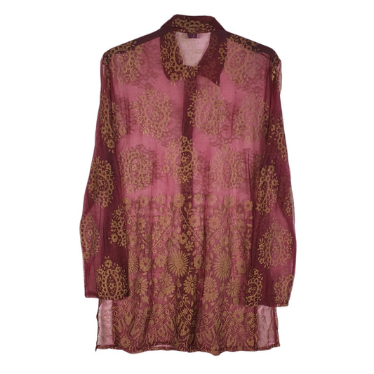 Womens Red IKI Sheer  Shirt
