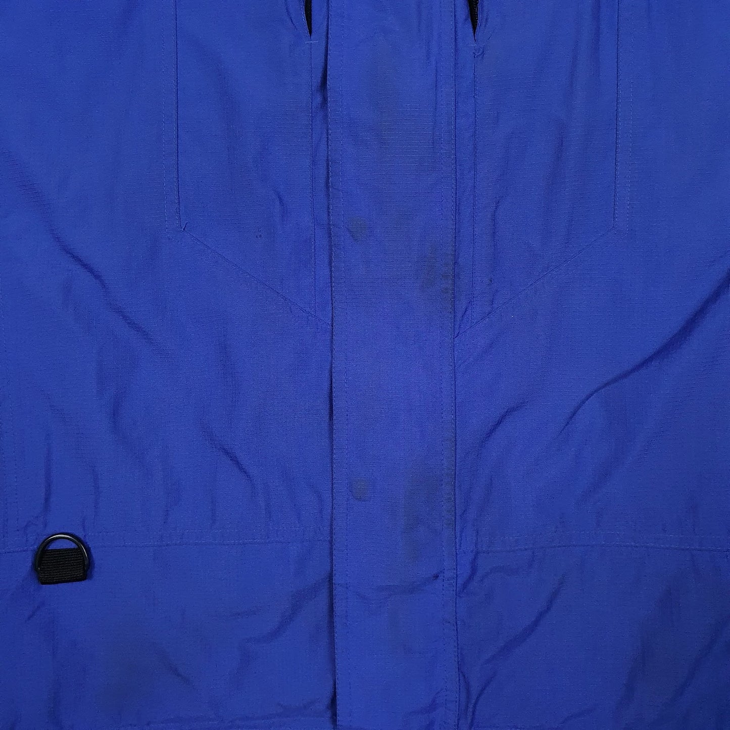 Mens Blue Fila Windbreaker Crewneck Coat