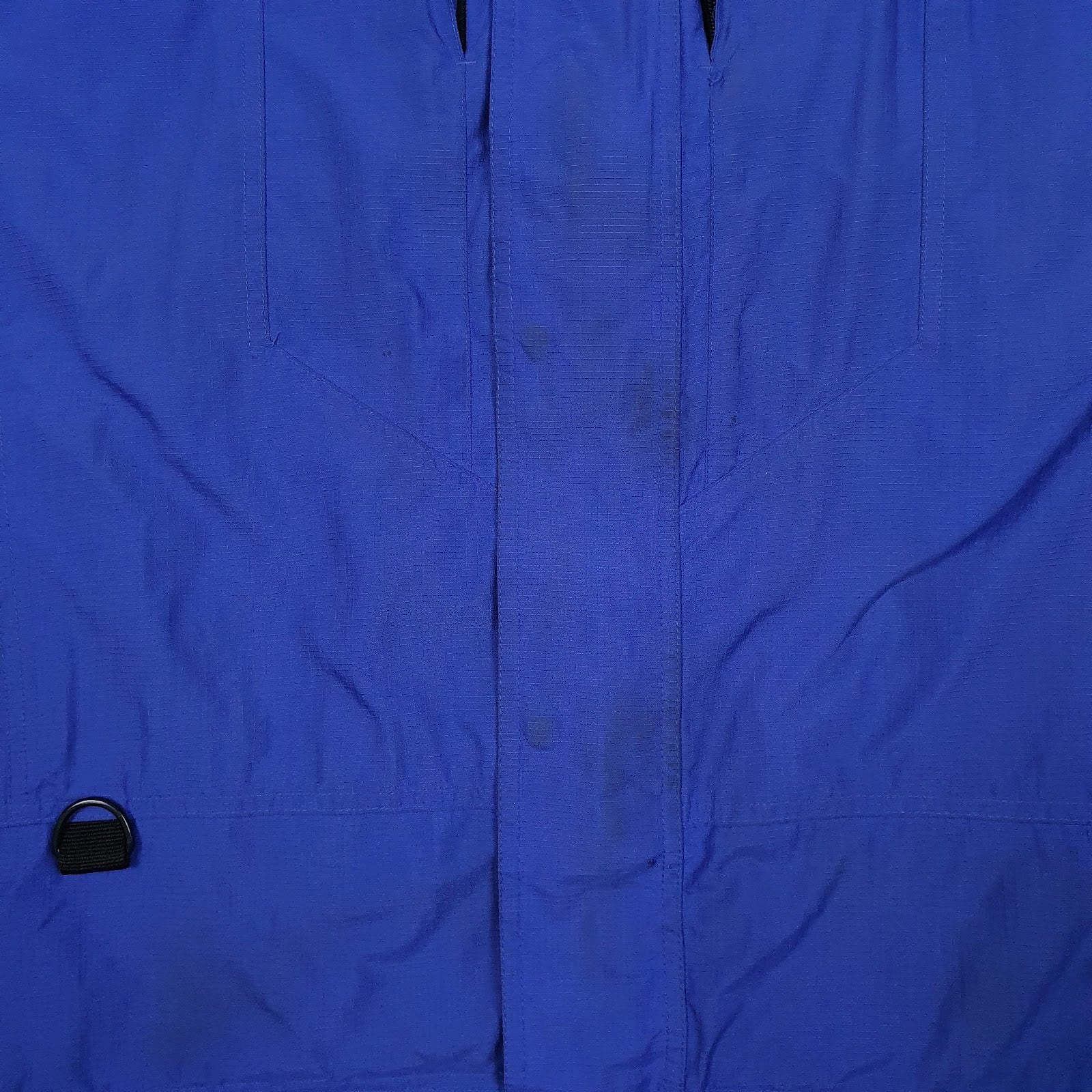 Mens Blue Fila Windbreaker Crewneck Coat