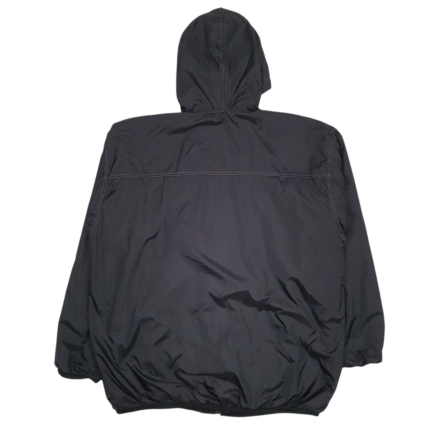 Mens Black Lee Fleece Lined Baggy  Coat