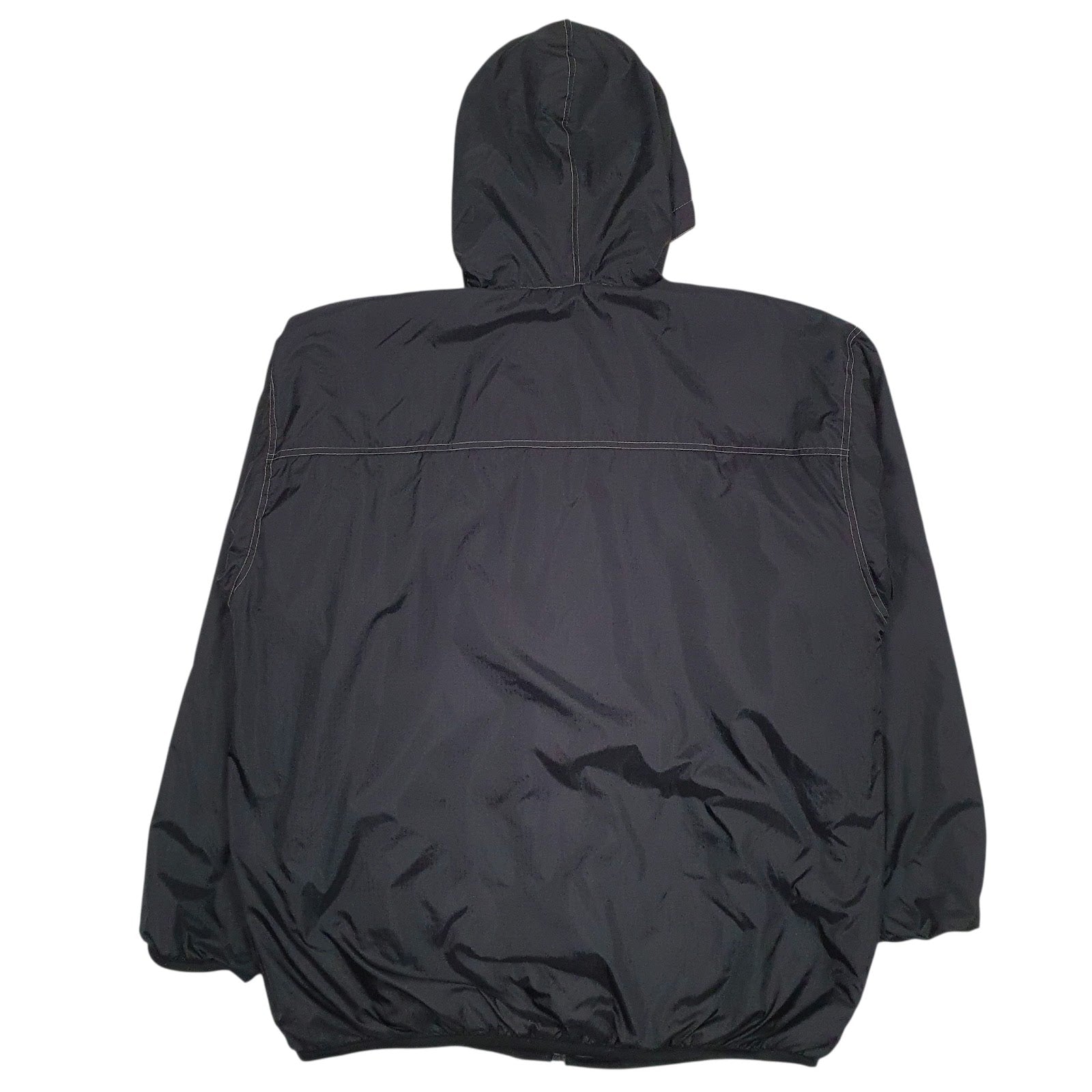 Mens Black Lee Fleece Lined Baggy  Coat