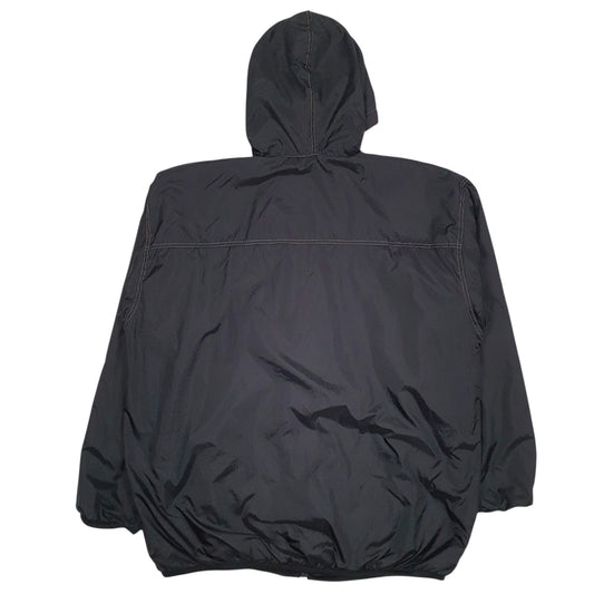 Mens Black Lee Fleece Lined Baggy  Coat