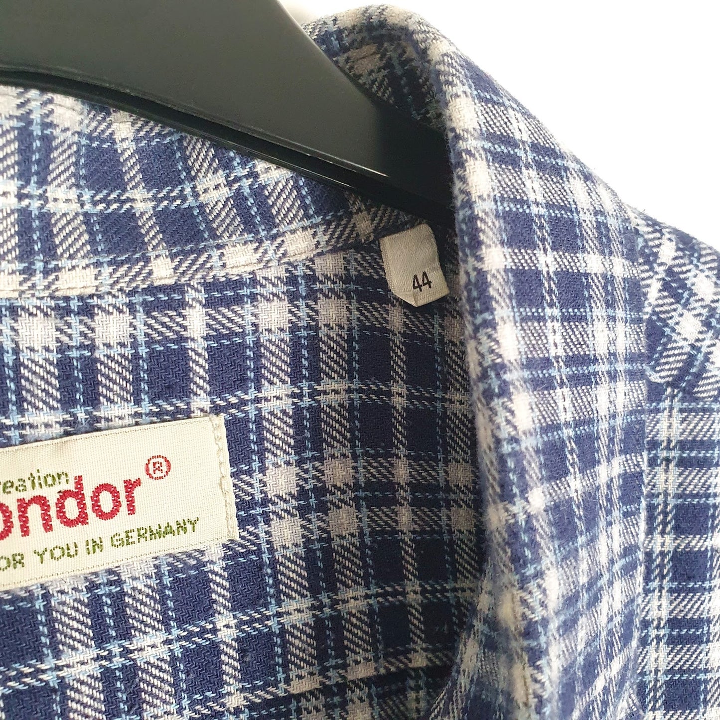 Mens Navy Condor Plaid Flannel  Shirt