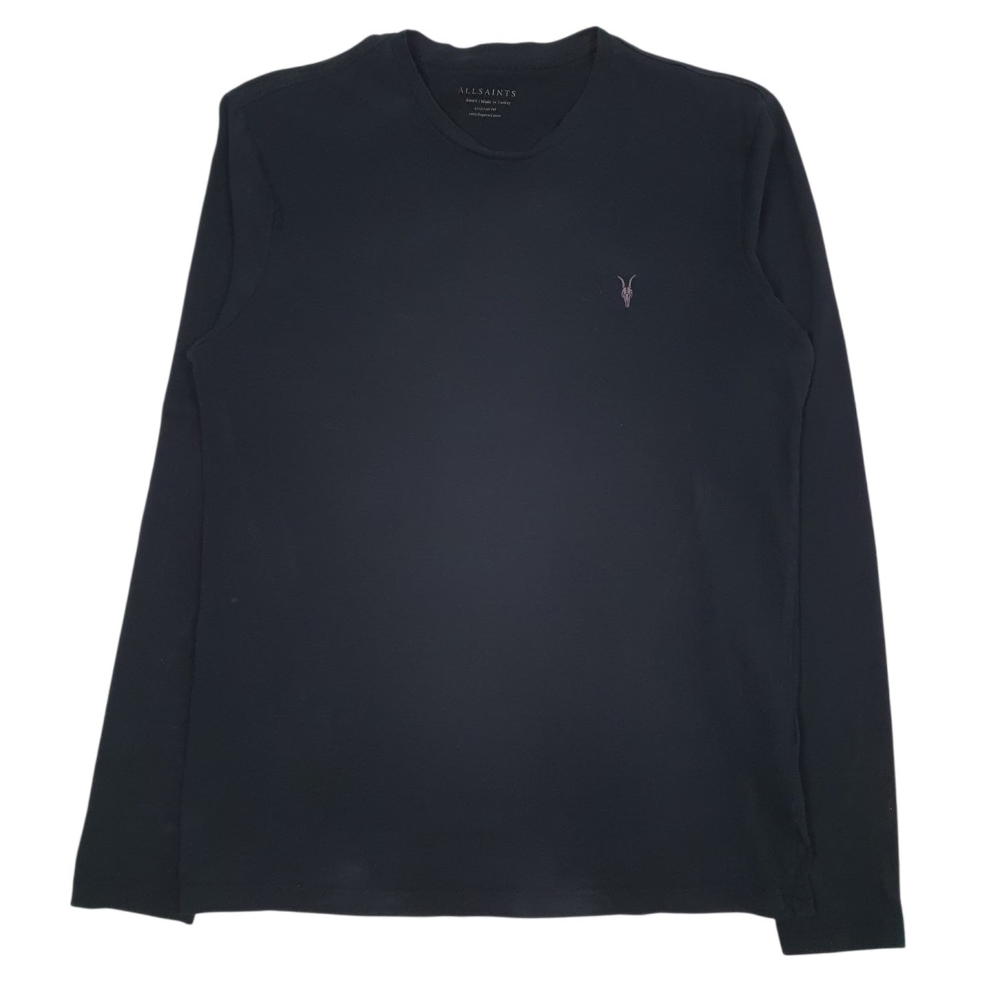 Mens Black All Saints  Long Sleeve T Shirt