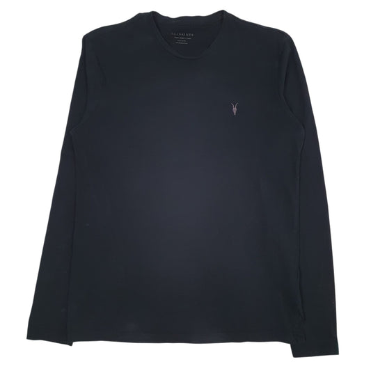 Mens Black All Saints  Long Sleeve T Shirt