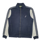Mens Navy Nautica Ocean Sailing Full Zip Jumper