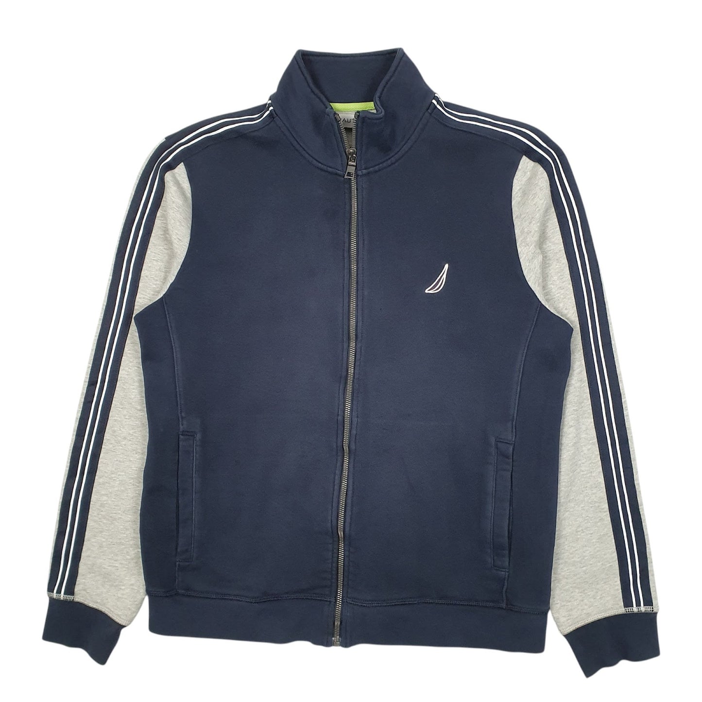 Mens Navy Nautica Ocean Sailing Full Zip Jumper