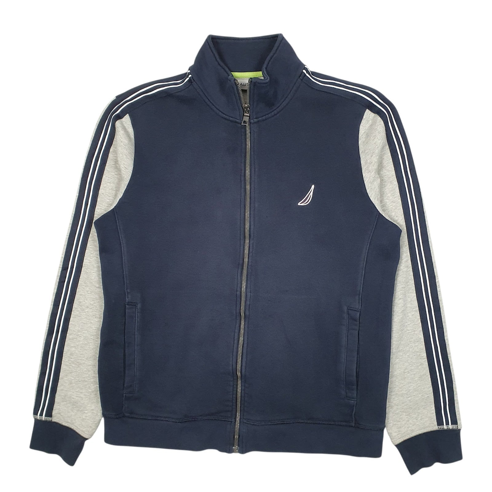 Mens Navy Nautica Ocean Sailing Full Zip Jumper