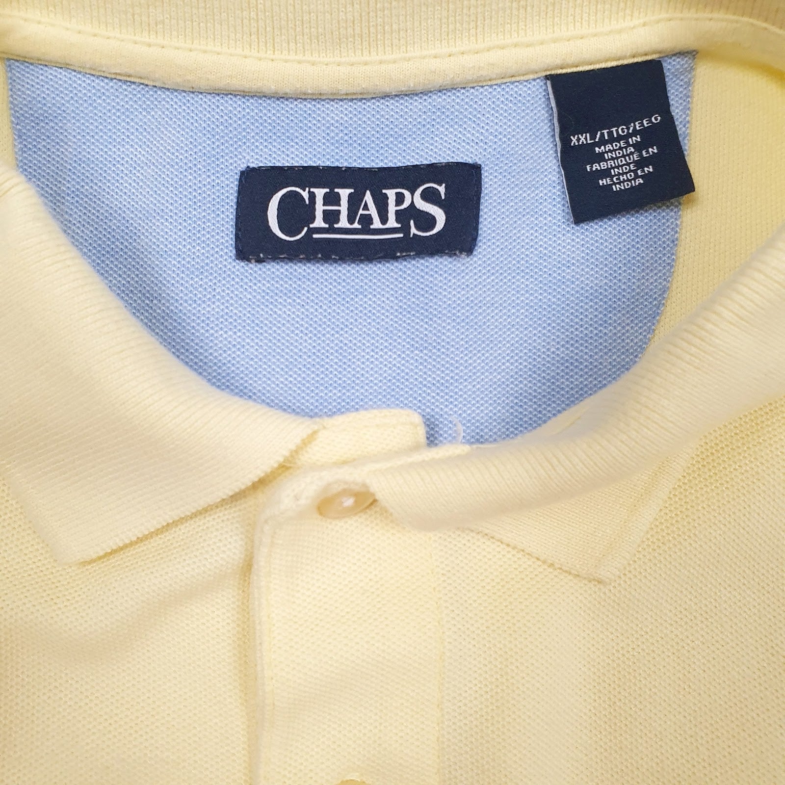 Mens Yellow Chaps   Polo Shirt