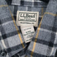 Mens Grey L.L.Bean Flannel  Shirt