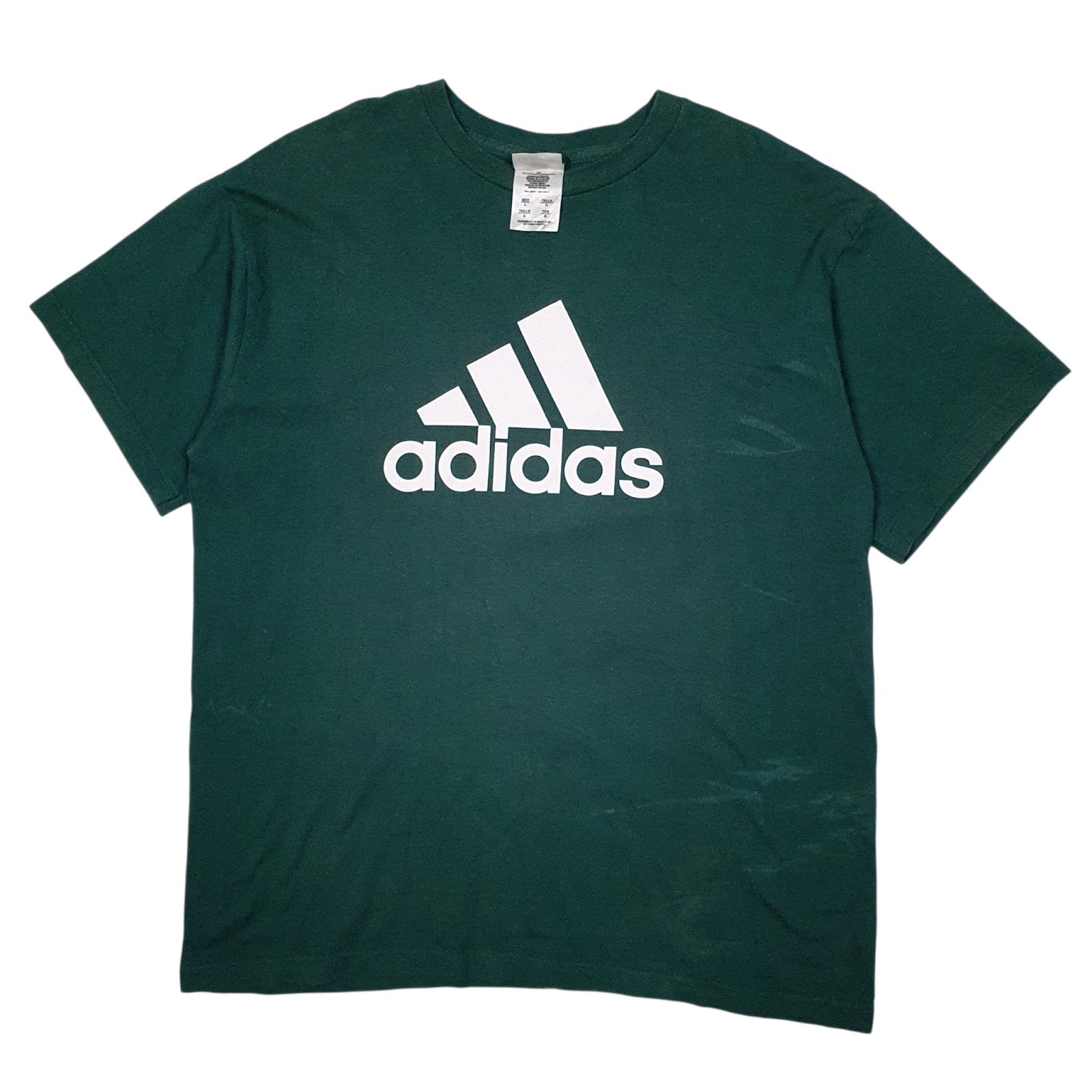 Mens Green Adidas  Short Sleeve T Shirt