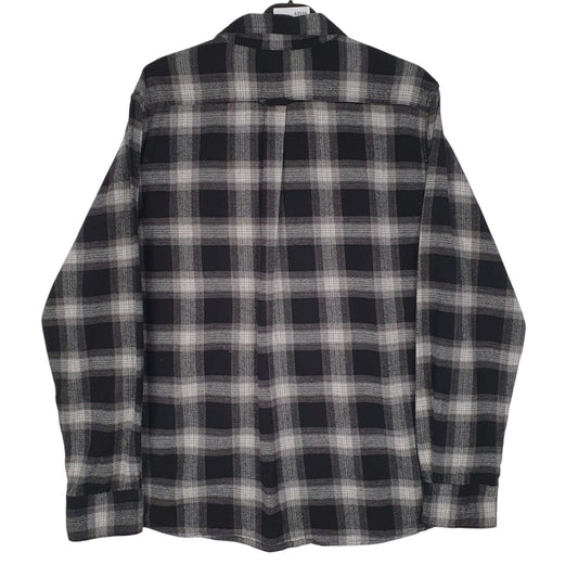 Mens Black Eddie Bauer Flannel  Shirt